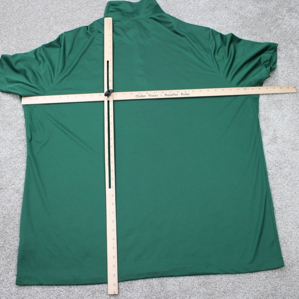 Nike Polo Shirt Mens 4XLT XXXXL-Tall Green Dri-Fit 100% Polyester Short Sleeve - Picture 10 of 13
